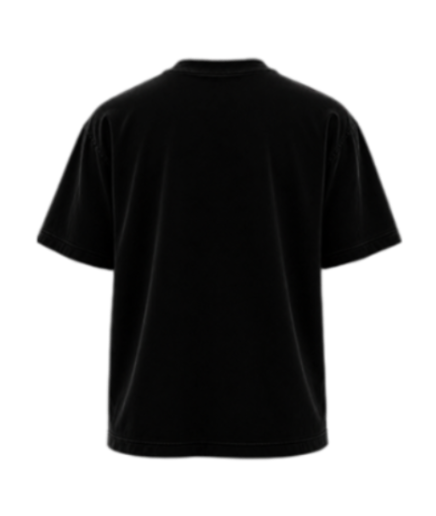Back of the black 4EVER DIAMOND Metatron T-shirt showing its logo-free back